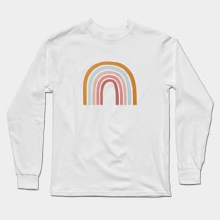 Rainbow mid century nursery print Long Sleeve T-Shirt